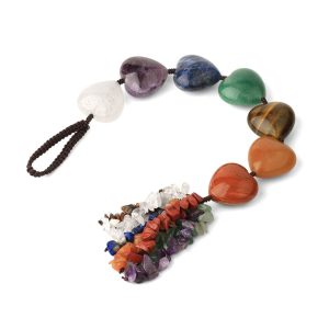 Heart-Shaped 7 Chakra Crystals Healing Set