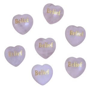 Dream Rose Quartz Heart - Belief